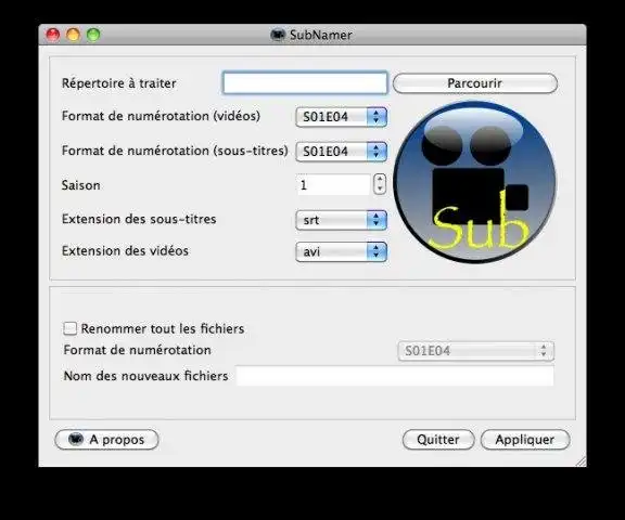 Download web tool or web app SubNamer