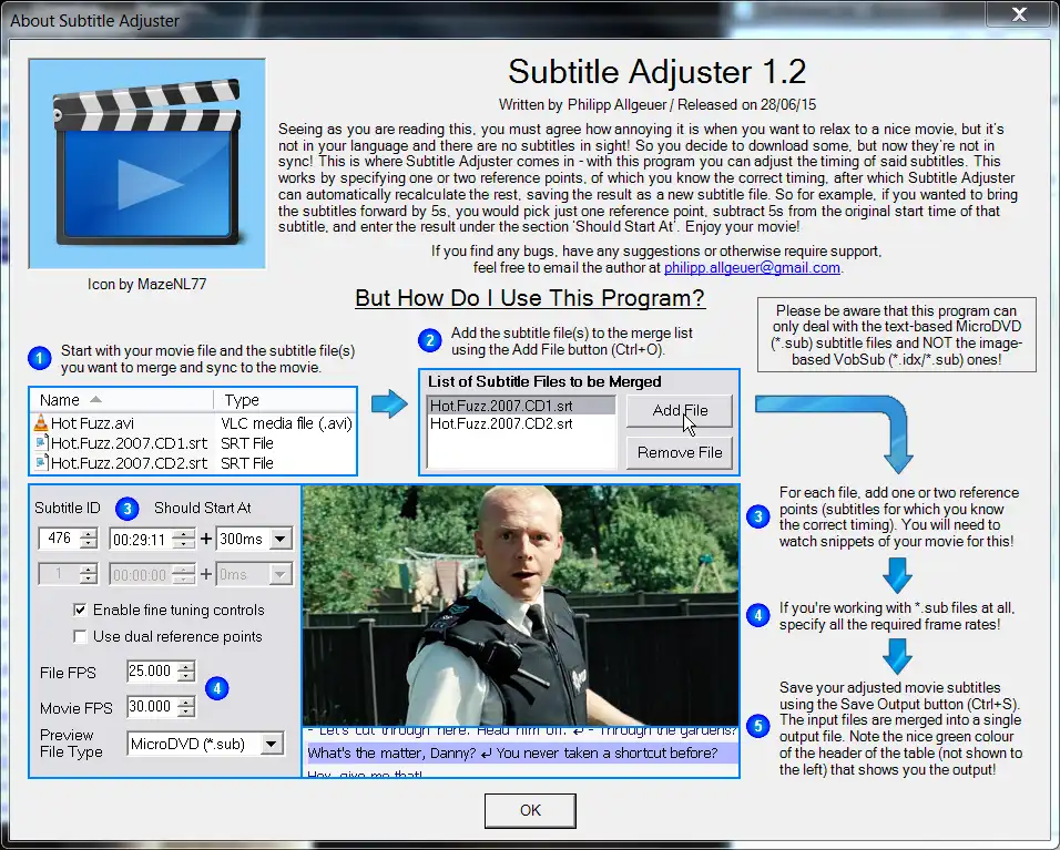 Download web tool or web app Subtitle Adjuster
