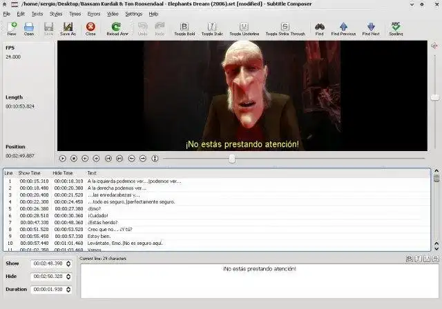下载 Web 工具或 Web 应用程序 Subtitle Composer