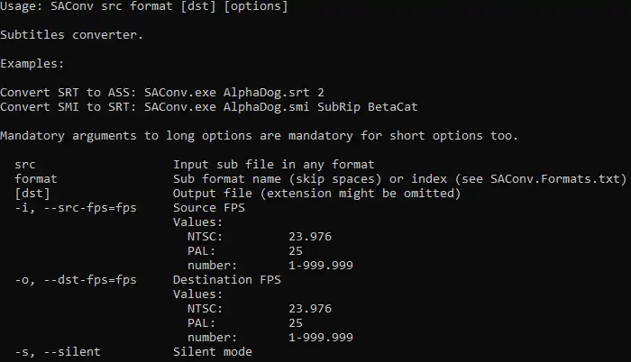 Download web tool or web app Subtitles Converter