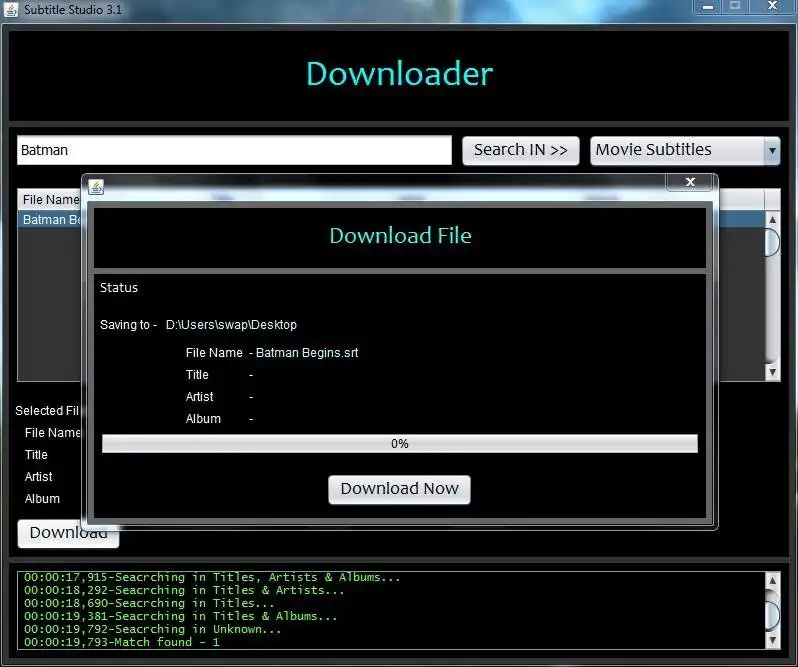 Download web tool or web app Subtitle Studio