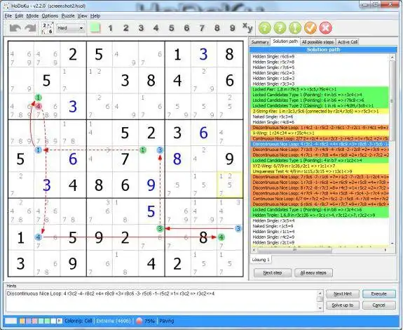 Laden Sie das Web-Tool oder die Web-App Sudoku für Java – HoDoKu herunter, um es online unter Linux auszuführen