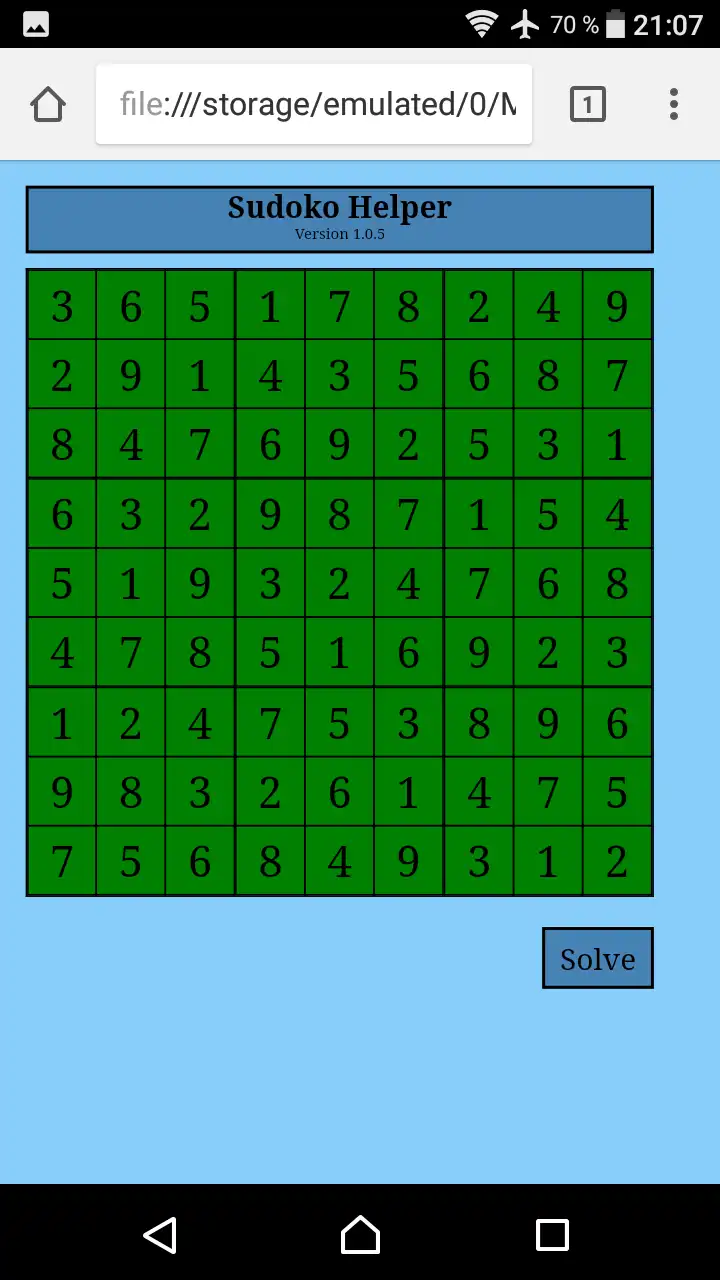 Download de webtool of webapp Sudoku Helper om online in Windows via Linux online te draaien