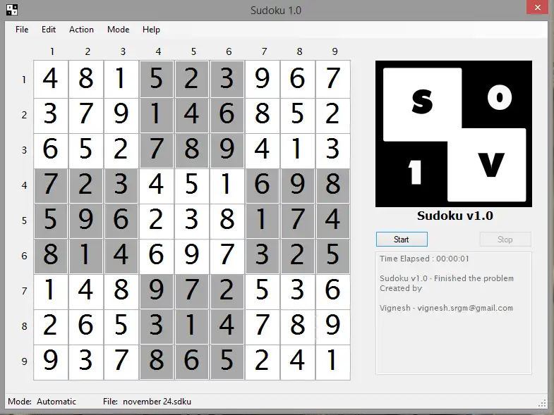Download web tool or web app Sudoku