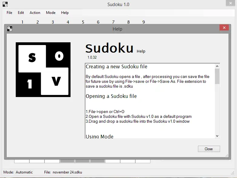 Download web tool or web app Sudoku