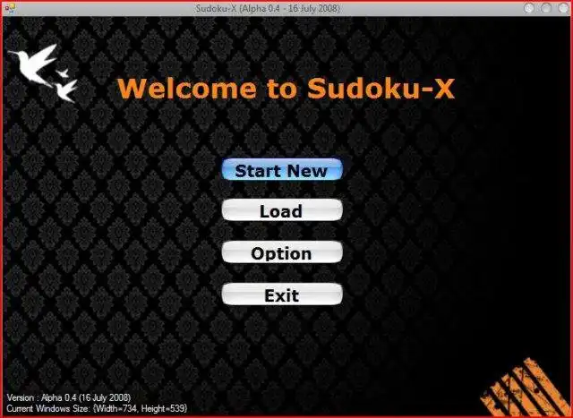 Muat turun alat web atau aplikasi web SudokuX untuk dijalankan dalam Windows dalam talian melalui Linux dalam talian