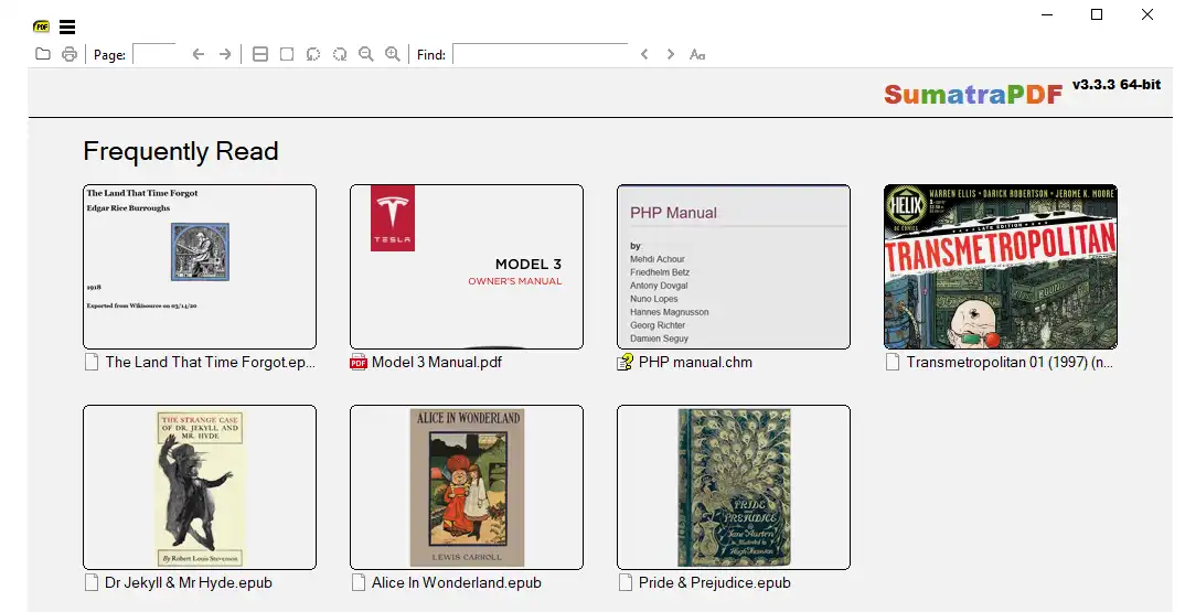 Mag-download ng web tool o web app na SumatraPDF Reader