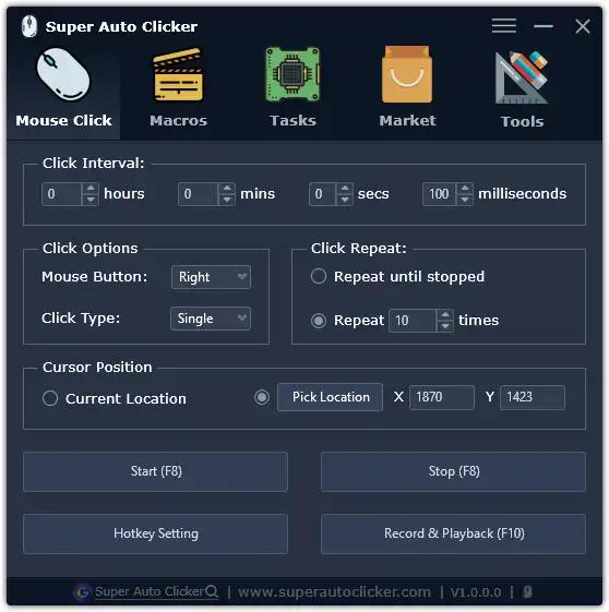 下载网络工具或网络应用 Super Auto Clicker