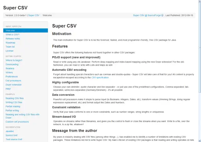 Download web tool or web app Super CSV