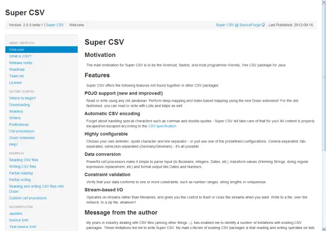 Unduh alat web atau aplikasi web Super CSV