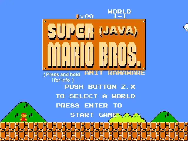 Unduh alat web atau aplikasi web Super Mario Bros Java untuk dijalankan di Linux online