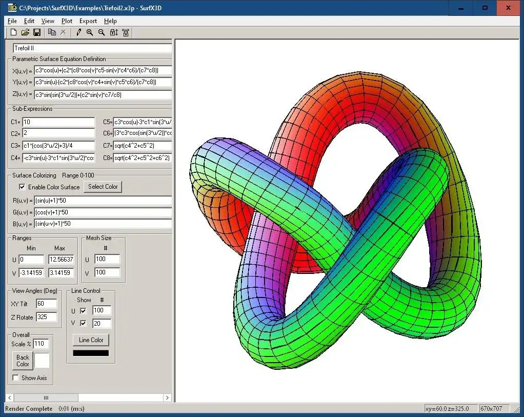 Surface Explorer 3D v3.1 download for Windows