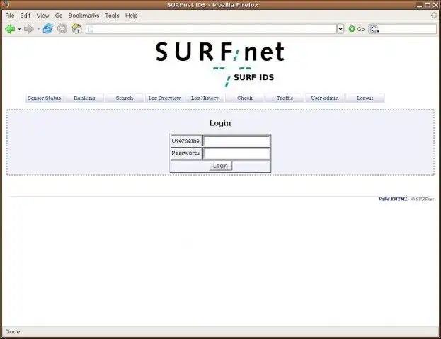 Muat turun alat web atau aplikasi web SURFnet IDS