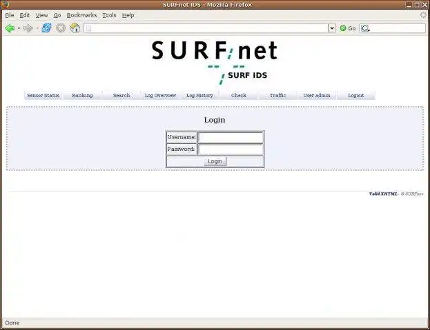 웹 도구 또는 웹 앱 SURFnet IDS를 다운로드하여 Linux 온라인에서 실행