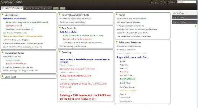 Mag-download ng web tool o web app na Surreal ToDo