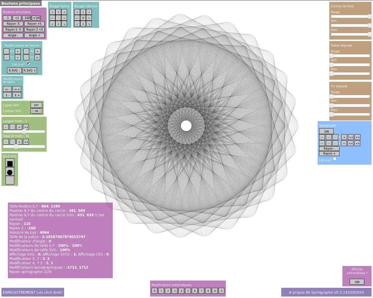 Download web tool or web app SVG Spirograph