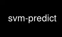 Ejecute svm-predict en el proveedor de alojamiento gratuito de OnWorks sobre Ubuntu Online, Fedora Online, emulador en línea de Windows o emulador en línea de MAC OS