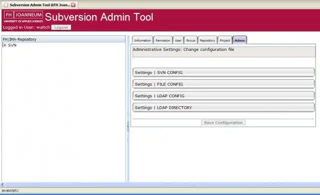 Download web tool or web app SVNAdmin