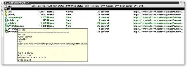 Download webtool of webapp SVNDetails