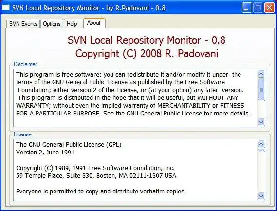 הורד כלי אינטרנט או אפליקציית אינטרנט SVN Local Repository Monitor