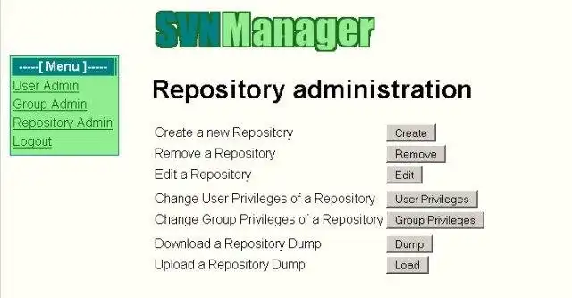 Web ツールまたは Web アプリ SVNManager をダウンロードする