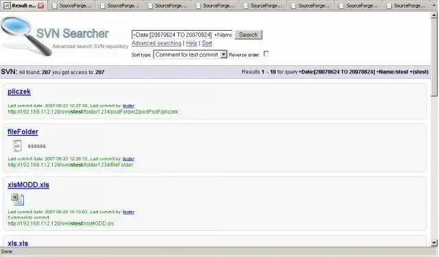 Descargue la herramienta web o la aplicación web SVN Search
