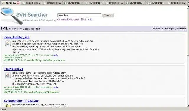 Download webtool of webapp SVN Zoeken