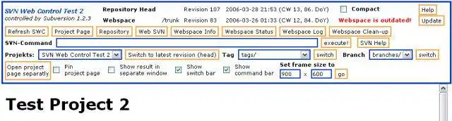 Download web tool or web app SVN Web Control (SWC)