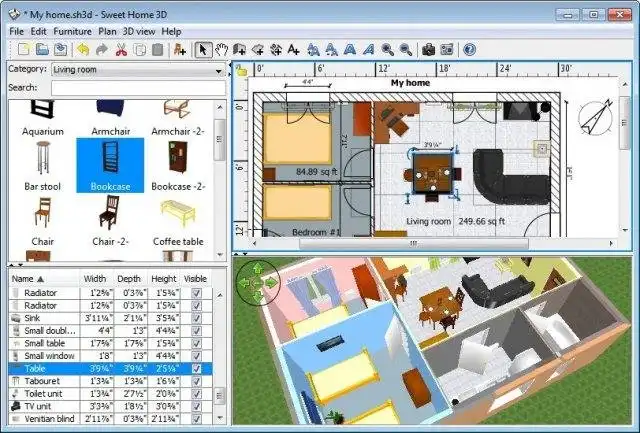 Muat turun alat web atau apl web Sweet Home 3D