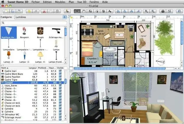 Загрузите веб-инструмент или веб-приложение Sweet Home 3D