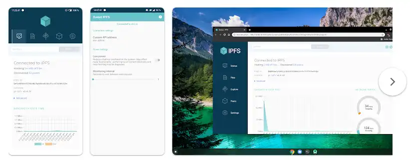 Загрузите веб-инструмент или веб-приложение Sweet-IPFS