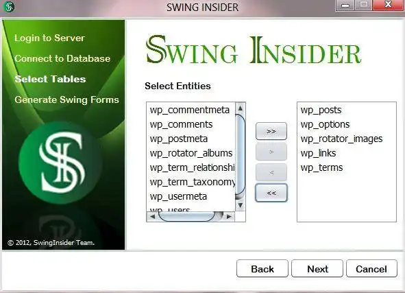 Download web tool or web app SwingInsider