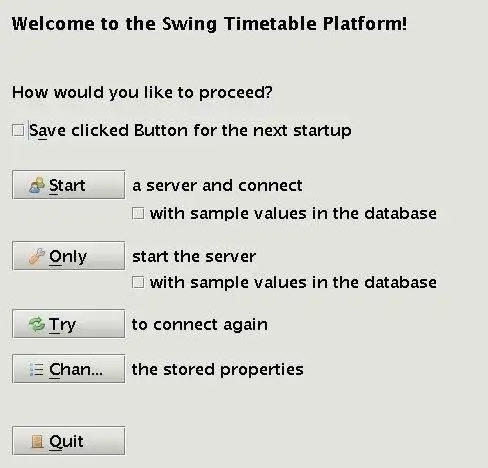 Завантажте веб-інструмент або веб-програму Swing Timetable Platform (gstpl)