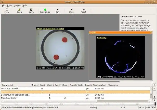 Download web tool or web app SwisTrack