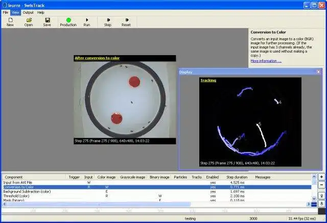 Download web tool or web app SwisTrack to run in Windows online over Linux online
