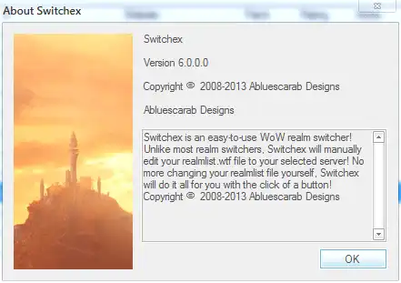 Descărcați instrumentul web sau aplicația web Switchex - WoW Realm Switcher pentru a rula în Windows online pe Linux online