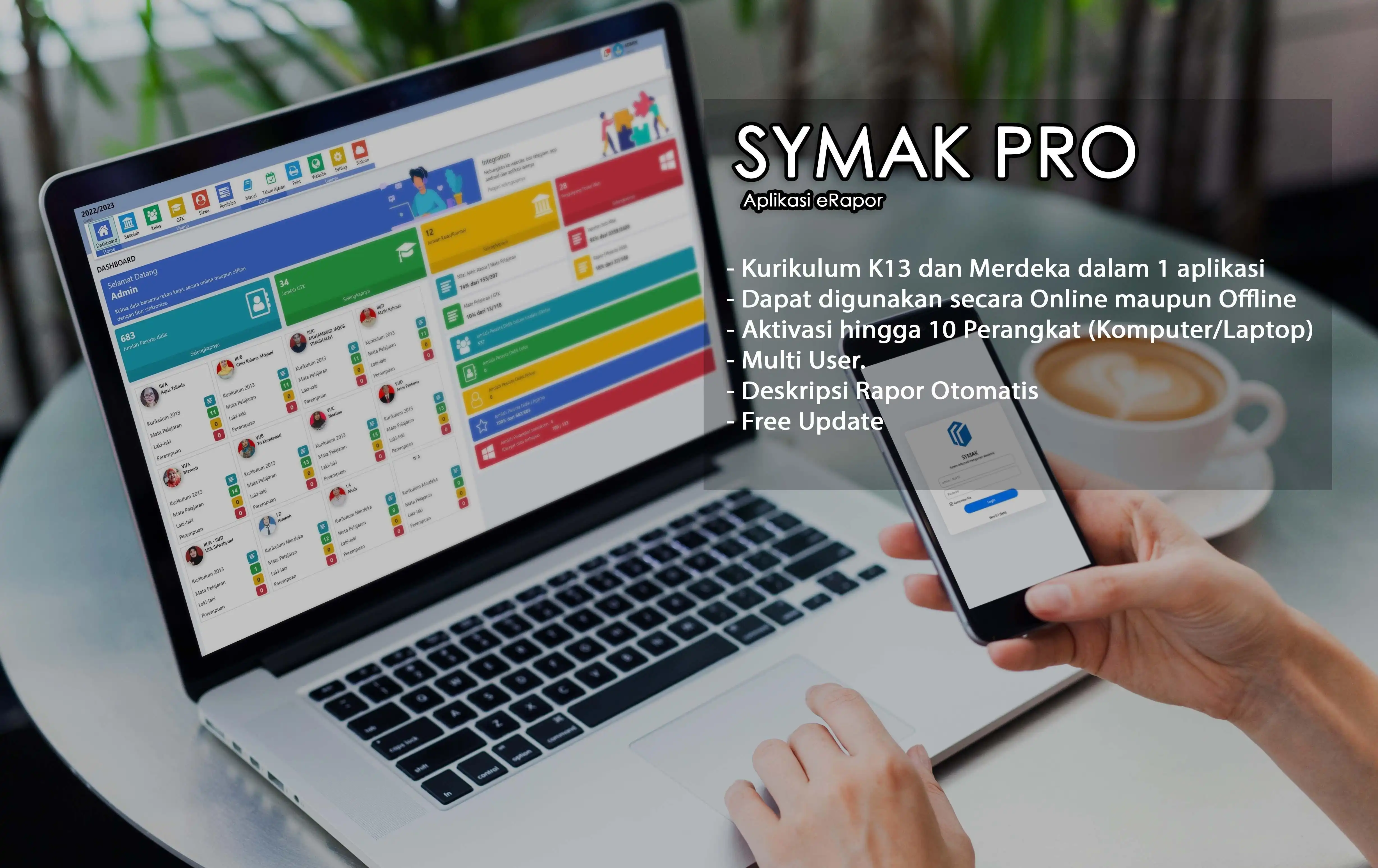 Muat turun alat web atau aplikasi web Symak ​​Pro (Aplikasi Rapor Merdeka)