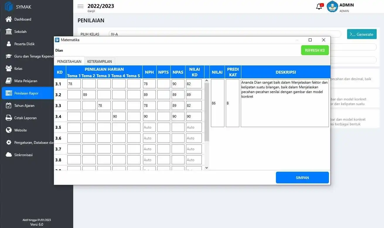 Muat turun alat web atau aplikasi web Symak ​​Pro (Aplikasi Rapor Merdeka)