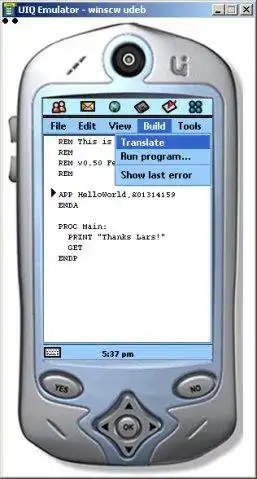 Завантажте веб-інструмент або веб-програму Symbian OS OPL