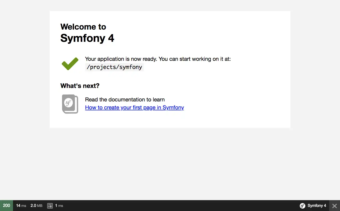 ดาวน์โหลดเครื่องมือเว็บหรือเว็บแอป Symfony