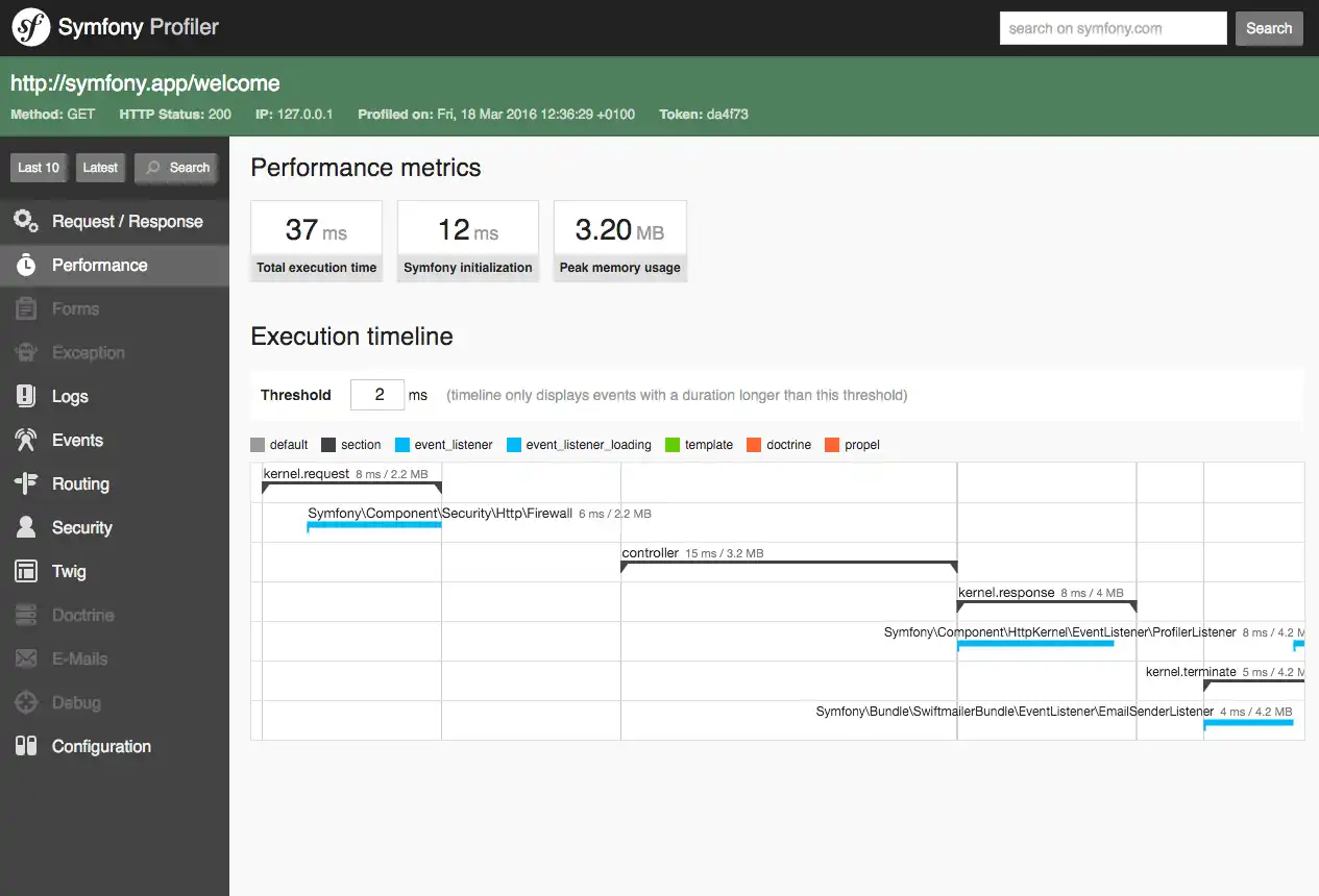 Download web tool or web app Symfony