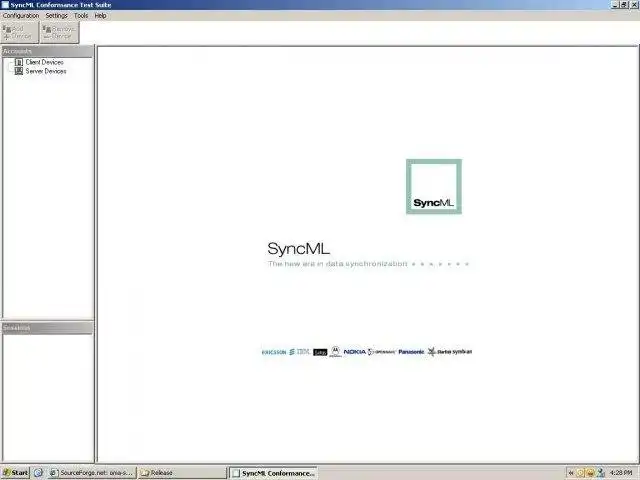 Unduh alat web atau aplikasi web SyncML Conformance Test Suite