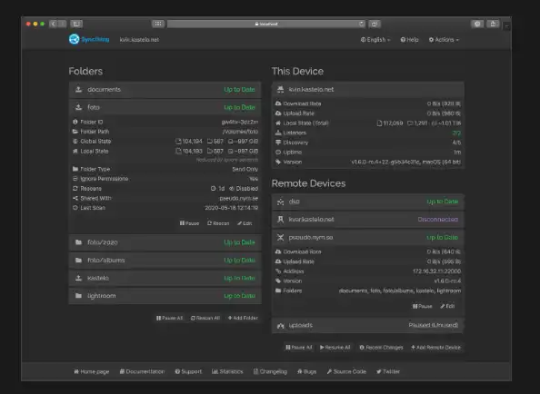 Descargue la herramienta web o la aplicación web syncthing-android