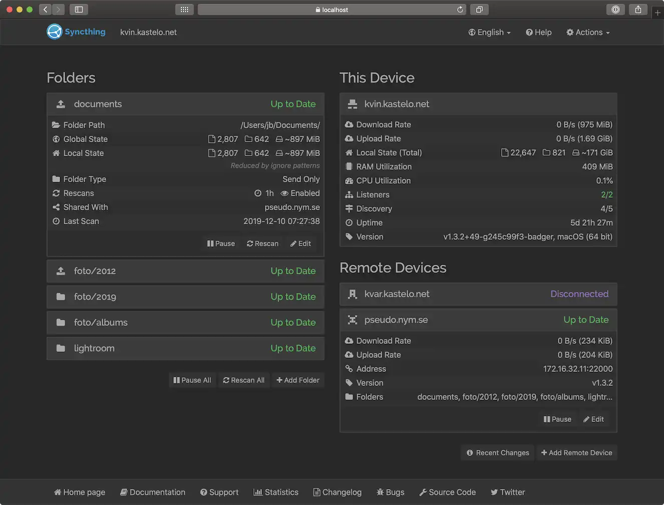 Descargar la herramienta web o la aplicación web Syncthing