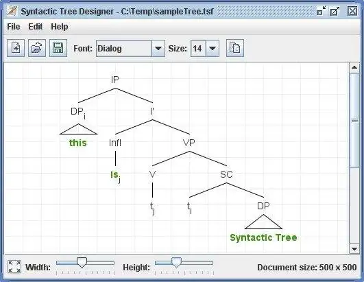 Baixe a ferramenta da web ou o aplicativo da web Syntactic Tree Designer