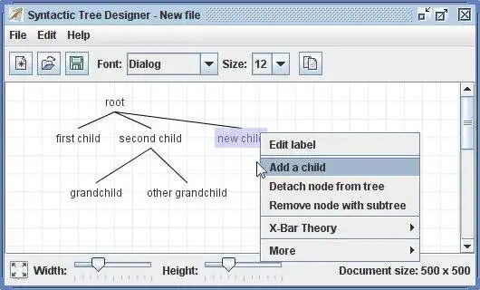 Download web tool or web app Syntactic Tree Designer to run in Windows online over Linux online