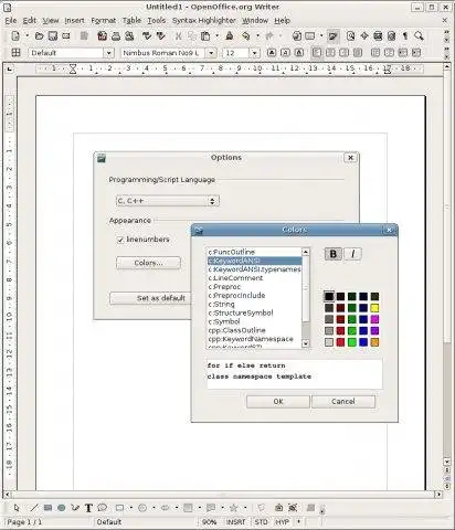 Download web tool or web app Syntax Highlighter for OpenOffice.org