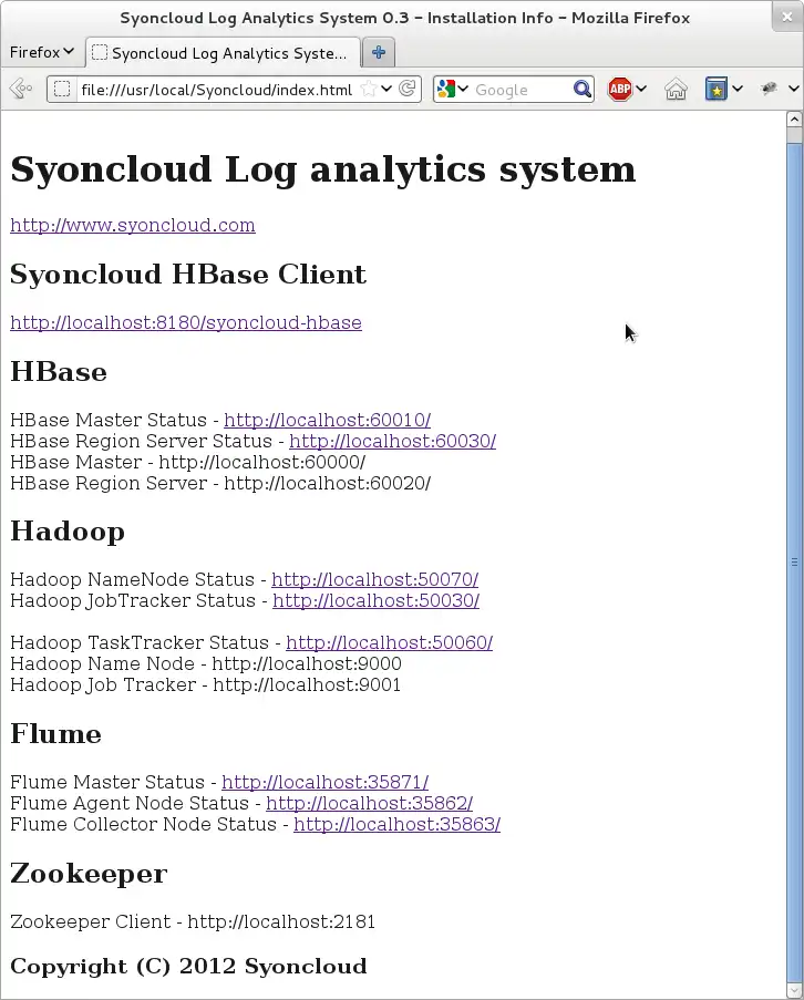 Download web tool or web app Syoncloud