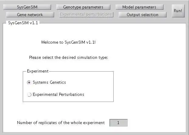 Download web tool or web app SysGenSIM