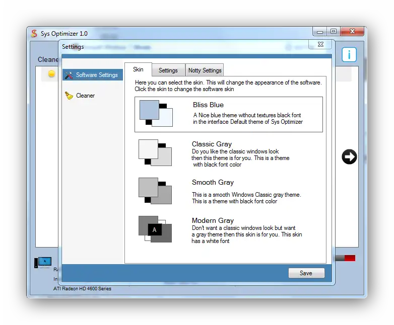 Web ツールまたは Web アプリ Sys Optimizer をダウンロードする